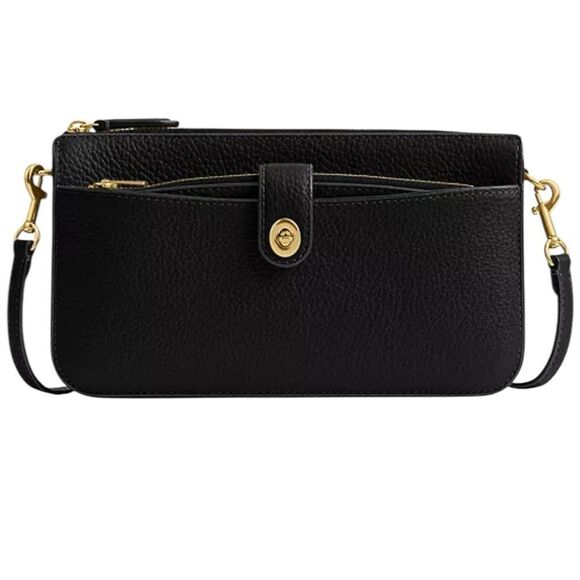 Coach Bella Black Small Leather Crossbody Bag - Picture 1 of 8